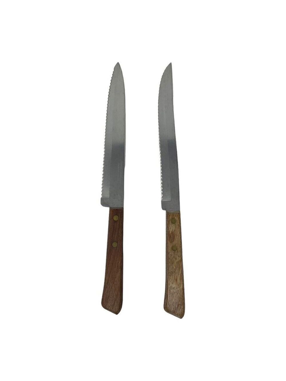 Town and Country Serrated Bread Slicing Carving Knife Stainless Wood Handle 8 in
